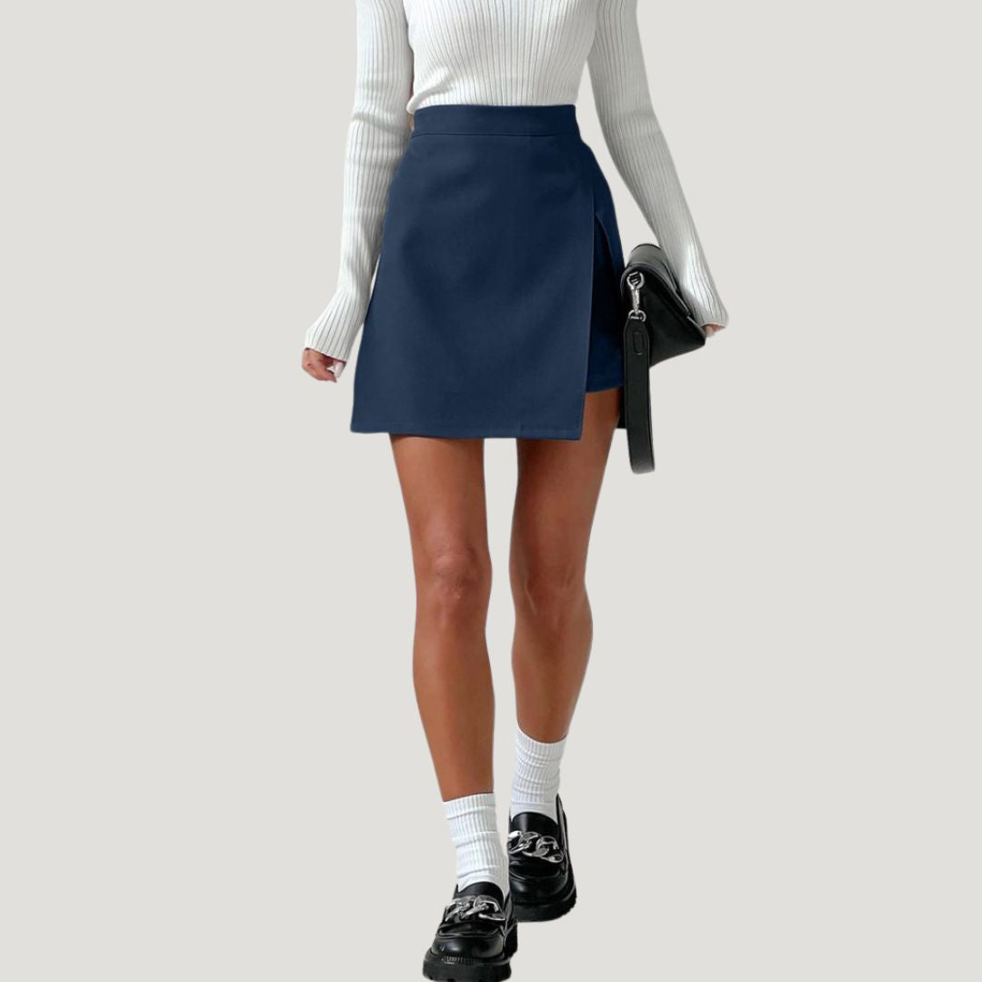 Vikkie | Moderner asymmetrischer Wickelminirock