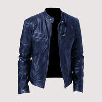 Patrick | Lederjacke für Herren in Blau