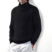 Jarrett - Pullover mit Kragen in Schwarz