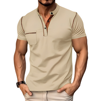 Brandon - Stilvolles Poloshirt in Khaki/Braun