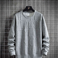 Herren-Rundhals-Pullover -MATIS in Grau