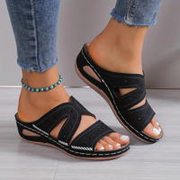 Emma | Orthopädische Komfort-Sandale für Damen in Schwarz
