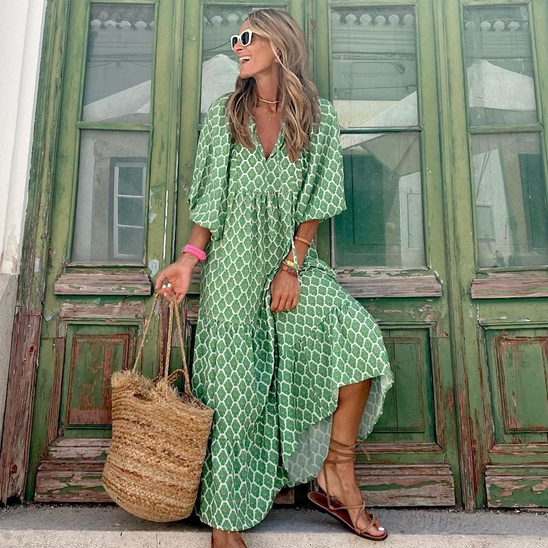 Soraya - Fließendes und Bequemes Maxi-Kleid für Damen