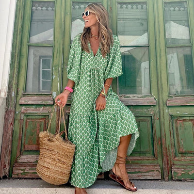 Soraya - Fließendes und Bequemes Maxi-Kleid für Damen