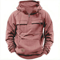 CLIFTON - Robuster Tactical Hoodie in Ziegelrot