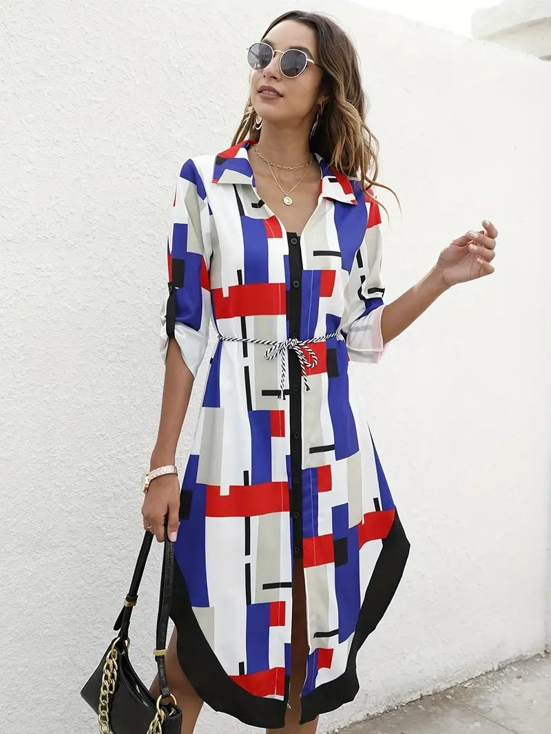 Bunt gestreiftes Kleid