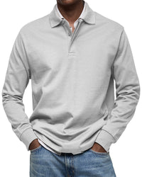 Alex™ - Langärmliges Freizeit-Polo in Weiß