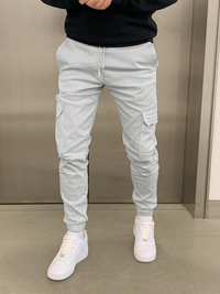 Matthis | Cargo Jogger Fit in Lichtgrijs