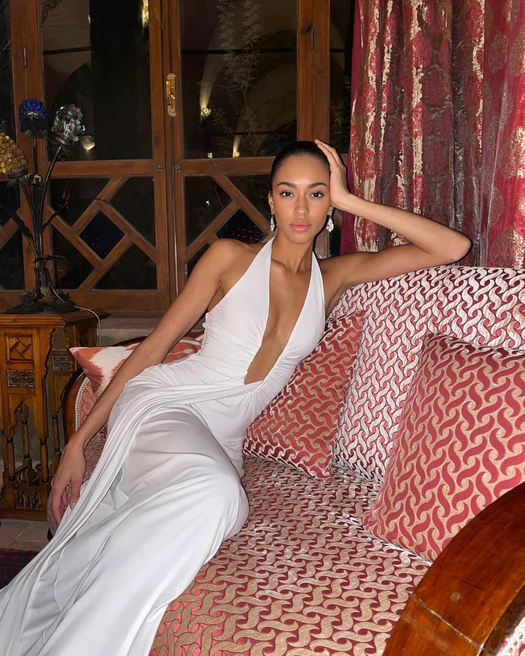 ALTHEA – Cupro-Maxikleid