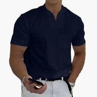 Herrenpoloshirt Moderne Stil Elegant für Entspannte oder Stilvolle Erscheinung in Dunkelblau