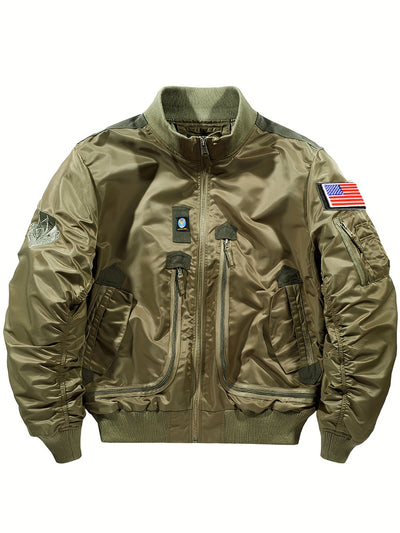 Warme Stehkragen Bomber Taktische Outdoor Jacke für Herren | Perfekt für Outdoor-Aktivitäten