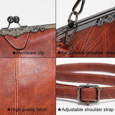 Fudus - Zeitlose Kiss-Lock Schultertasche