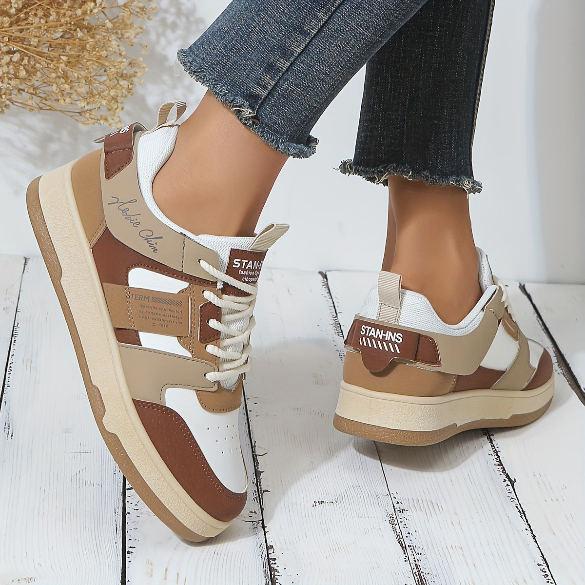 Stylische Damen-Sneaker mit Trendigen Farbblöcken | Perfekt für entspannte Tage