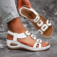 Avellan | Damen Sandalen Offen Komfort Sommer Leicht Feminin in Weiß