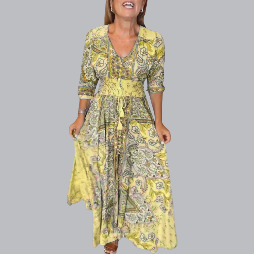 Marga™ | Elegantes Sommerkleid mit V-Ausschnitt