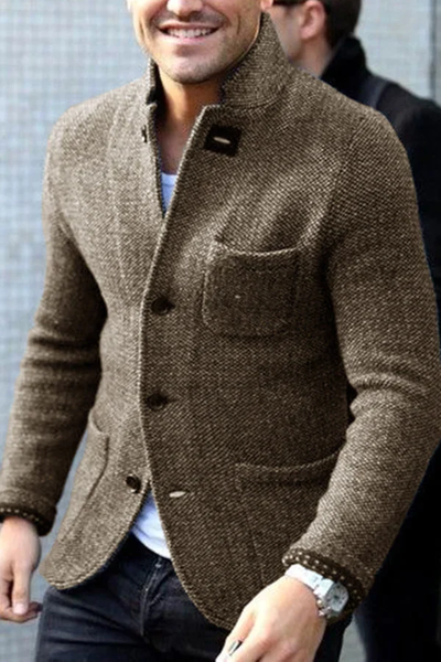 Klassische Retro-Strickjacke für Herren