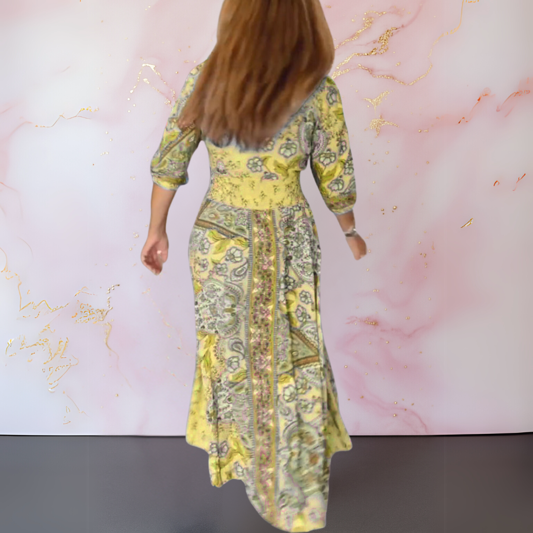 Anke™| Elegantes Sommerkleid mit V-Ausschnitt