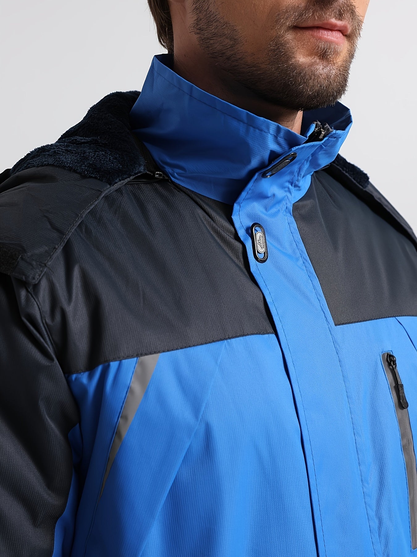 Warme wasserabweisende Fleece-gefütterte Winterjacke für Herren | Ideal für den Winter