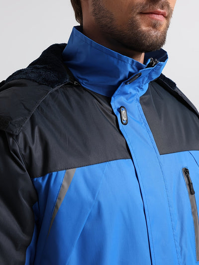 Warme wasserabweisende Fleece-gefütterte Winterjacke für Herren | Ideal für den Winter