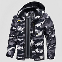 Febous - Trendige Winterjacke für Herren in Schwarzgrau