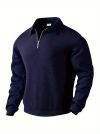 Maximilian – Moderner Pullover im Vintage-Stil in Blau