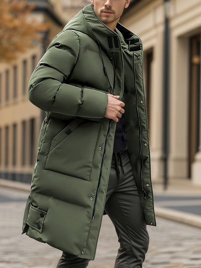 Warme Verdickte Mittel-Lange Daunen Winterjacke für Herren | Ideal für den Winter