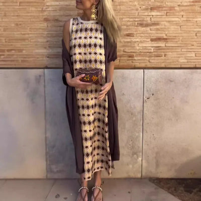 Emilia™| Maxikleid mit passender Weste