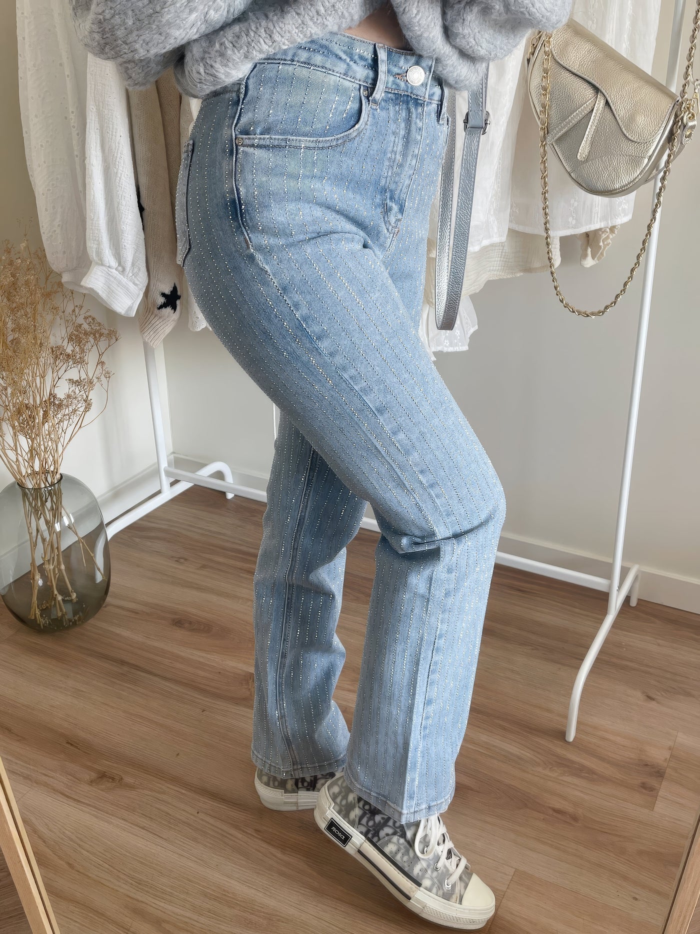 Oona - Stylische Glitzerjeans