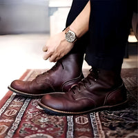 Garrick - Leichte Schnürschuhe in Rot