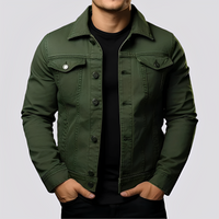 Maxwell - Traditionelle Männerjacke aus robustem Stoff in Armeegrün