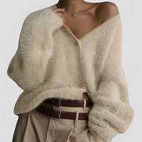 Lavena - Bequemer Pullover in Beige