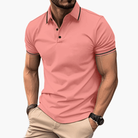 Kian | Modernes Poloshirt in Wassermelone Rot