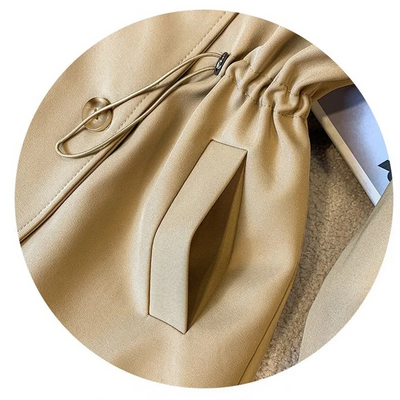 Fudus | Kurzer Trenchcoat Damen Mit Taillenkordel Und Manschetten Mit Gürtel