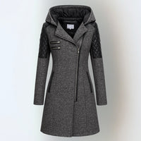 Katrin™ | Elegante warme Winterjacke in Dunkelgrau