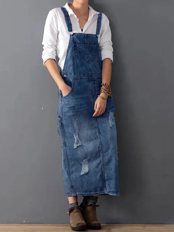 Denim-Overallkleid für Damen