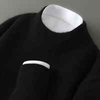 Wayne - Bequemer und warmer Pullover in Schwarz