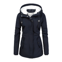 Hilary - Schicke und bequeme Kapuzenjacke in Marineblau