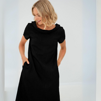 Lara - Stilvolles und elegantes Minikleid in Schwarz