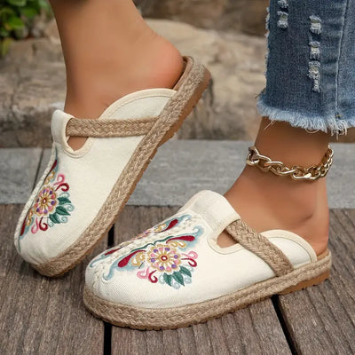 Mabel | Flache Schuhe für Damen mit Blumenmuster
