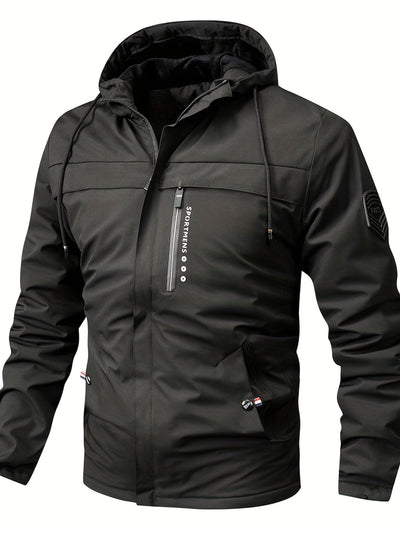 Warme Fleece Kapuzen Outdoor Jacke für Herren | Perfekt für Outdoor-Aktivitäten