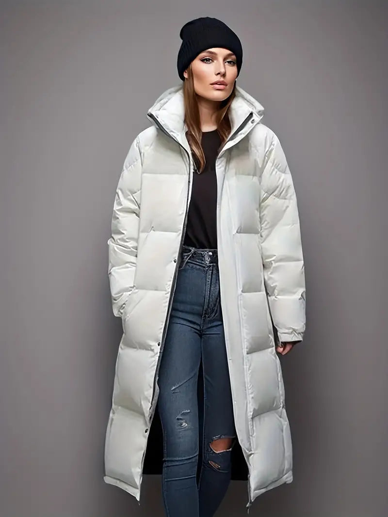 Stylischer Langer Winter Daunenmantel für Damen | Ideal für den Winter