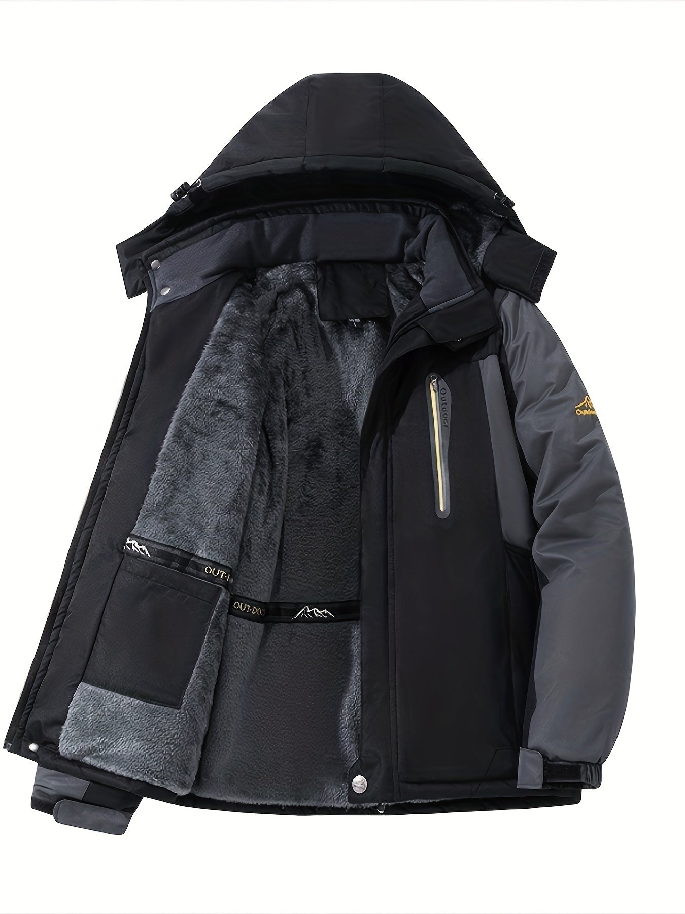 Warme Fleece-gefütterte Jacke Winterjacke für Herren | Ideal für den Winter