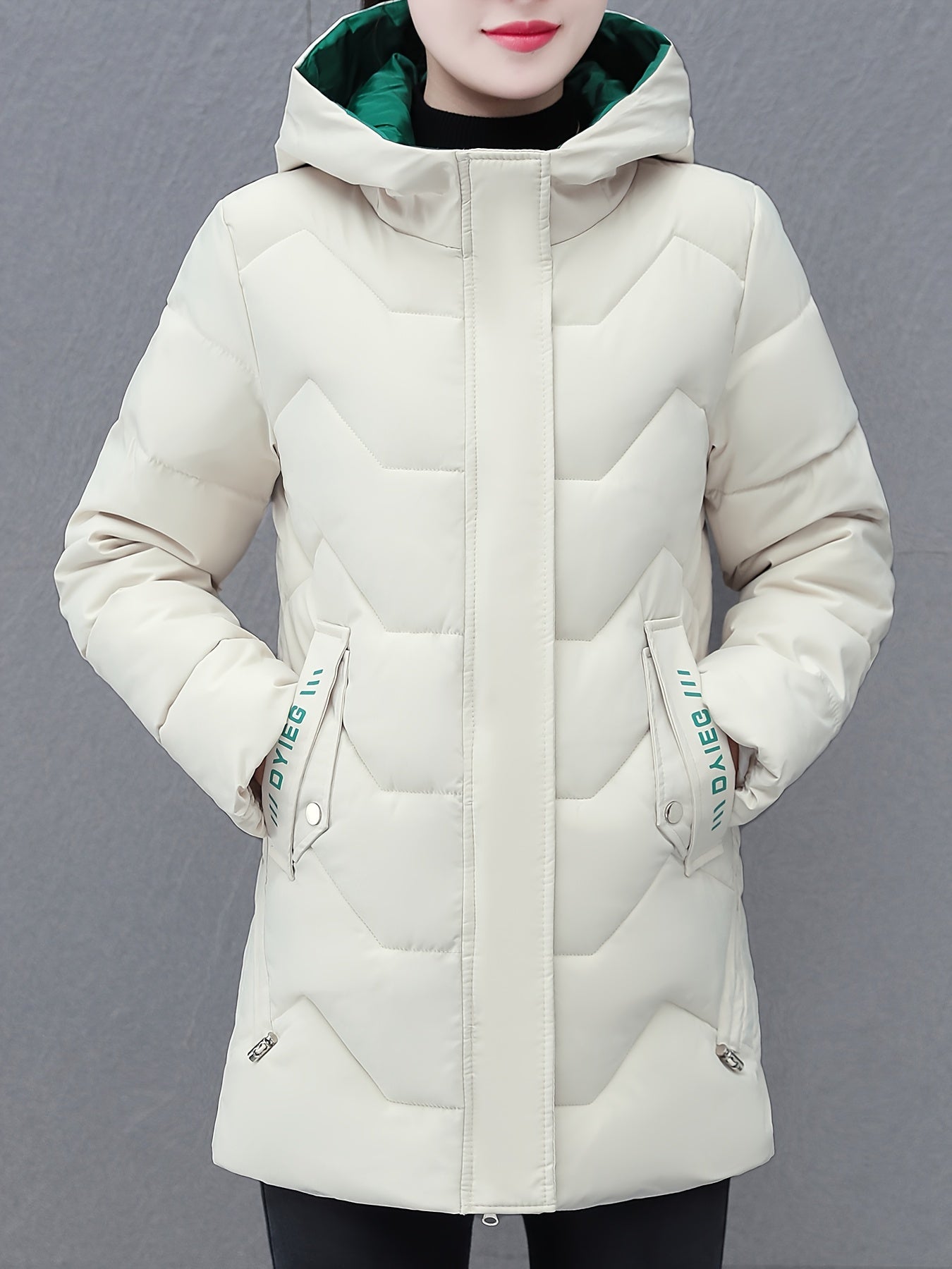 Casual Puffer Wintermantel mit Taschen für Damen | Ideal für den Winter
