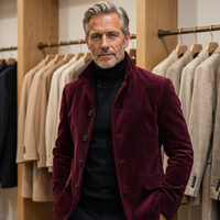 Carter | Elegante Herrenjacke mit Vintage-Charakter in Bordeauxrot