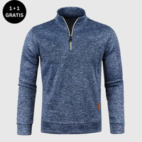 DALTON - bequemer und eleganter Pullover in Blau