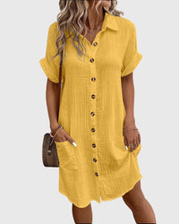 Caroline | Bequemes Kleid in Gelb