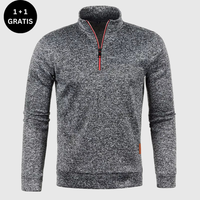 DALTON - bequemer und eleganter Pullover in Grau