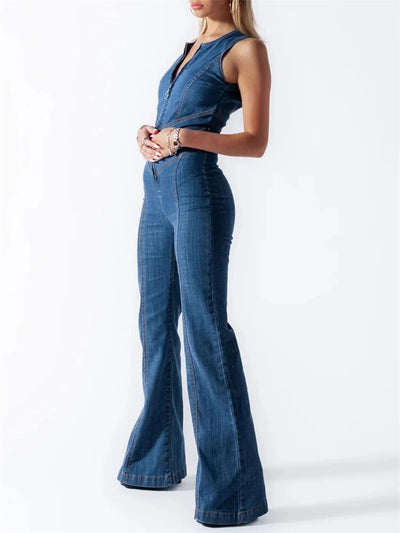 Luna | Retro-Denim-Jumpsuit  Hochwertiger