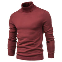 Harvey - Eleganter Rollkragenpullover in Rot
