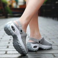 Gudrun | Orthopädische Luftpolster Schuhe in Grau